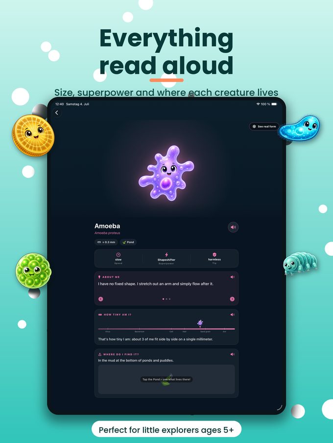 Everything read aloud on iPad