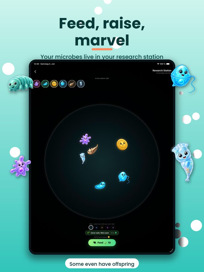 Research station on iPad