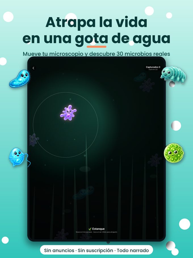Atrapar microbios en iPad