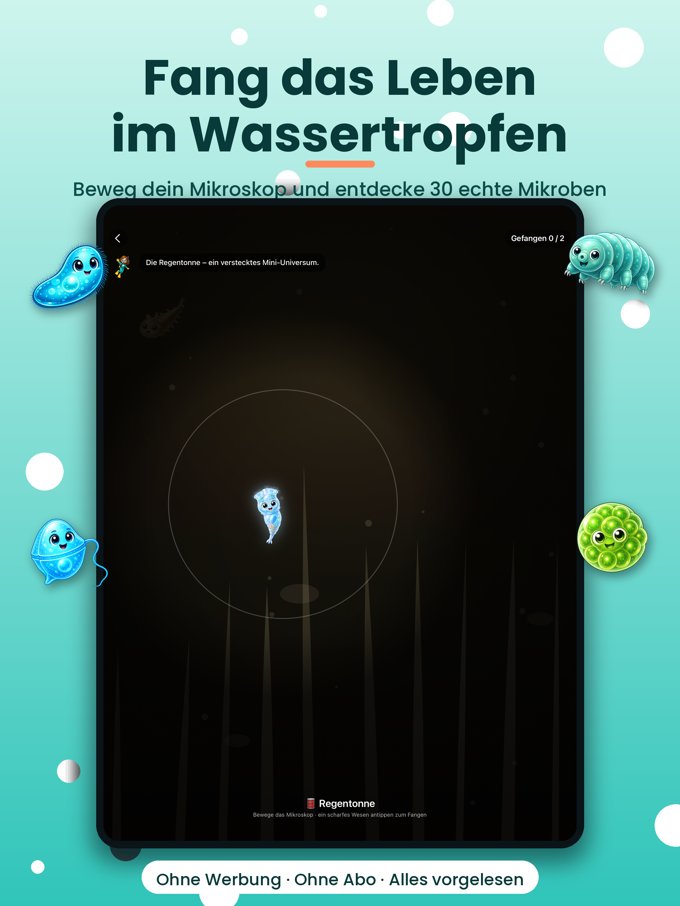 Mikroben fangen auf dem iPad
