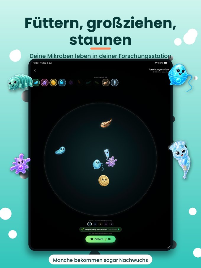 Forschungsstation auf dem iPad