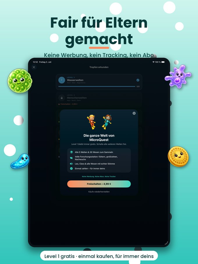 Für Eltern gemacht auf dem iPad